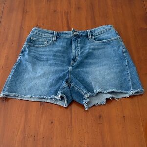 Ralph Lauren Distressed Blue Jean Shorts